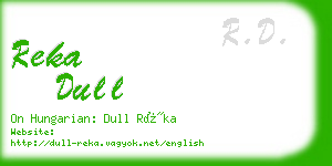 reka dull business card